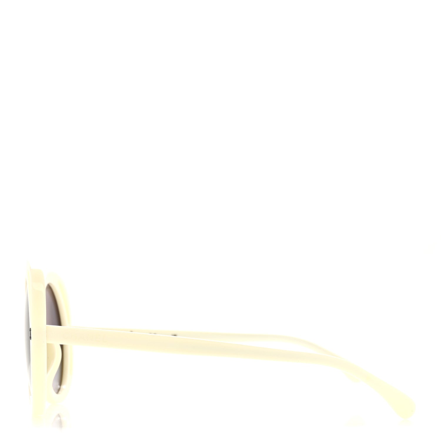 Chanel Acetate Round Sunglasses 71572A White 3 of 7