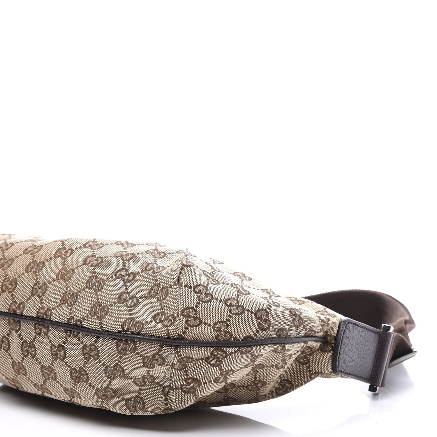 Gucci Monogram Medium Half Moon Hobo Dark Brown 8 of 10