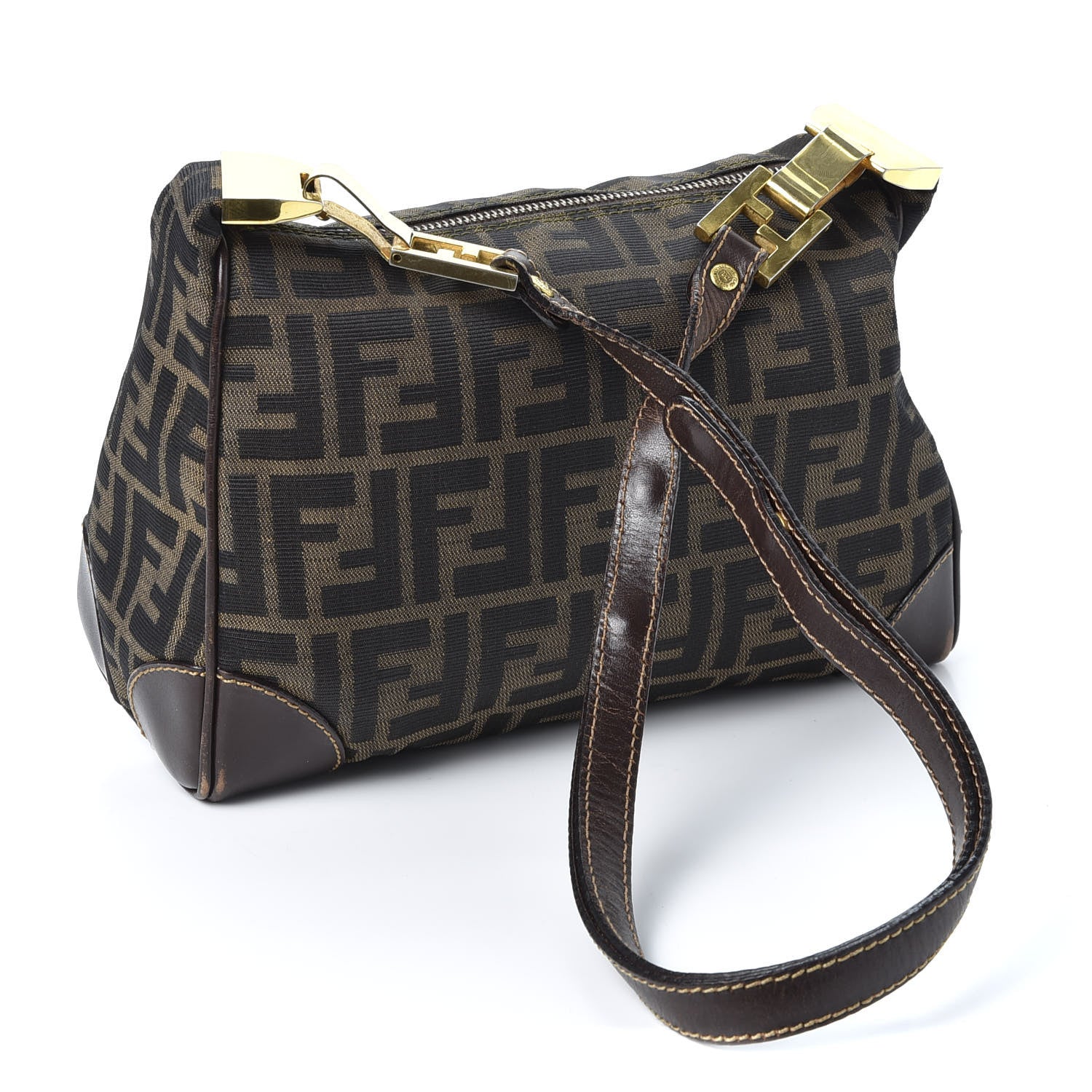 Fendi Zucca Shoulder Bag Tobacco 2 of 10