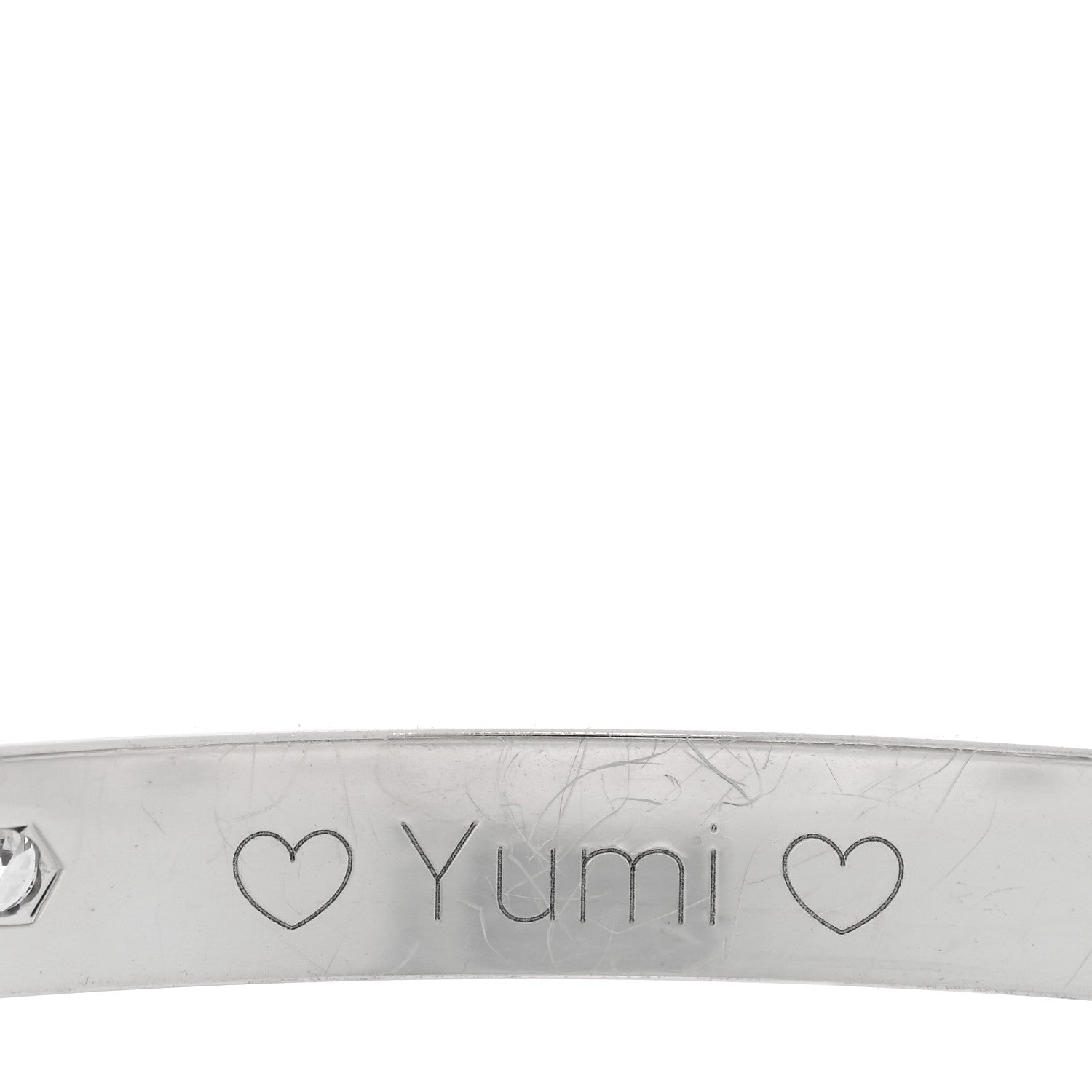 Cartier 18K White Gold 4 Diamond Love Bracelet 17 4 of 6