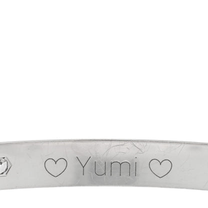 Cartier 18K White Gold 4 Diamond Love Bracelet 17 4 of 6