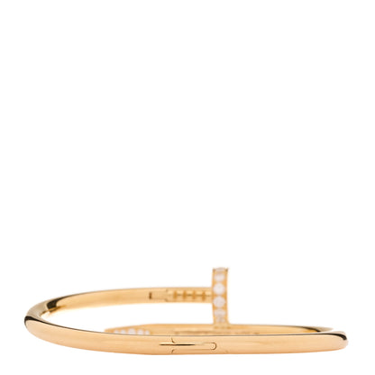 Cartier 18K Yellow Gold Diamond Juste Un Clou Bracelet 15 3 of 6