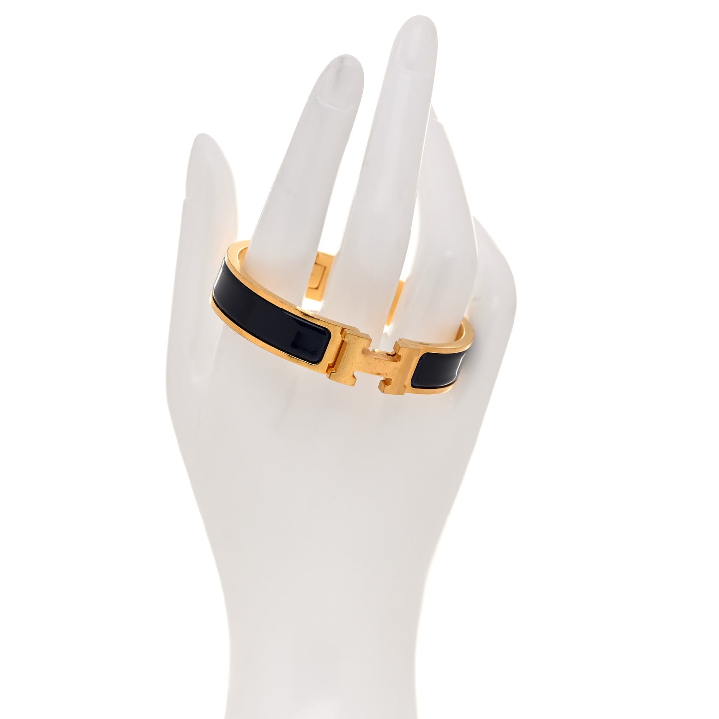 Narrow Enamel Clic Clac H Bracelet PM Indigo