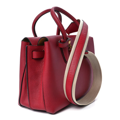 MCM Grained Calfskin Medium Milla Tote Ruby Red 3 of 13