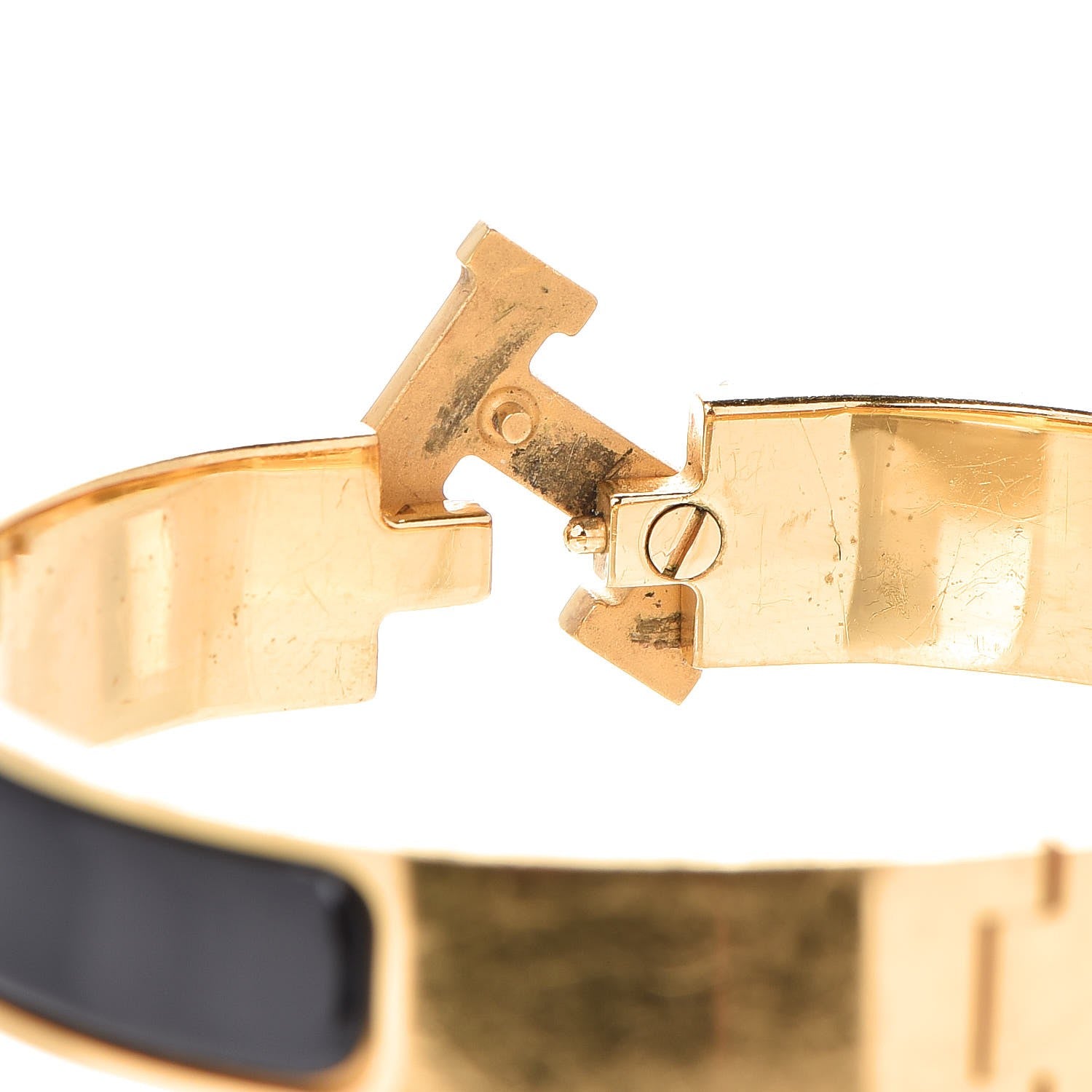 Hermes Enamel Narrow Clic Clac H Bracelet GM Black 5 of 5