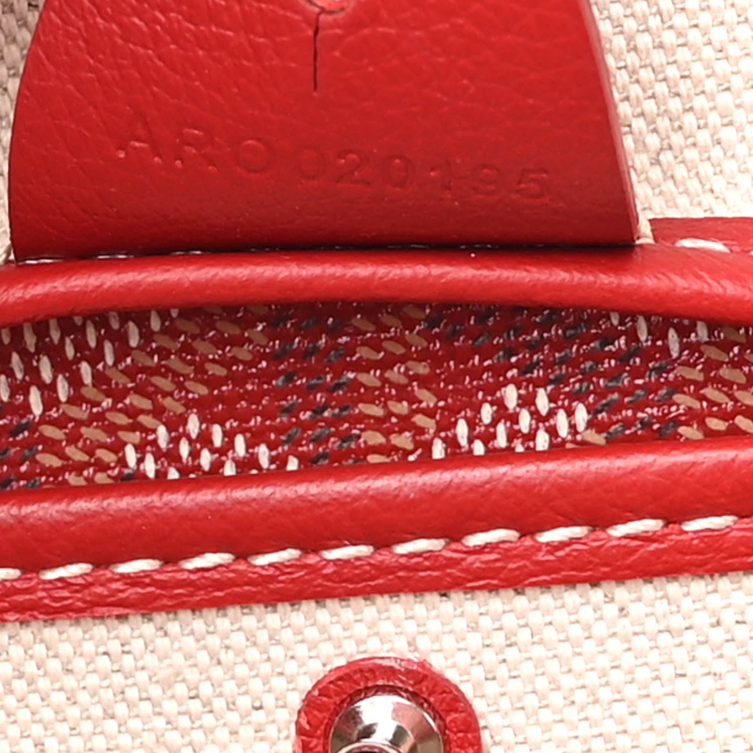 Goyard Goyardine Artois MM Red 7 of 10