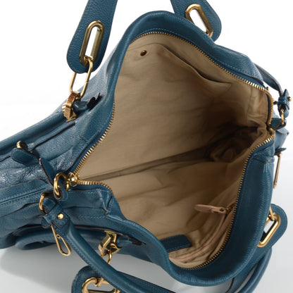 Chloe Calfskin Large Paraty Peacock Blue 5 of 8