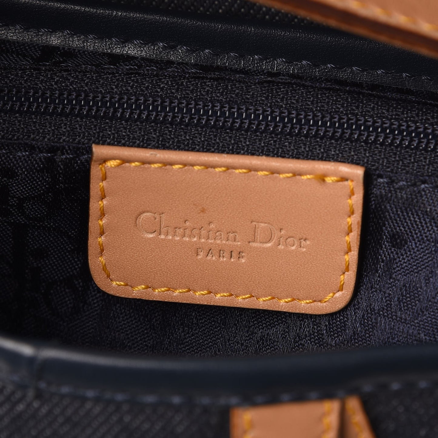 Denim Calfskin Saddle Bag Blue