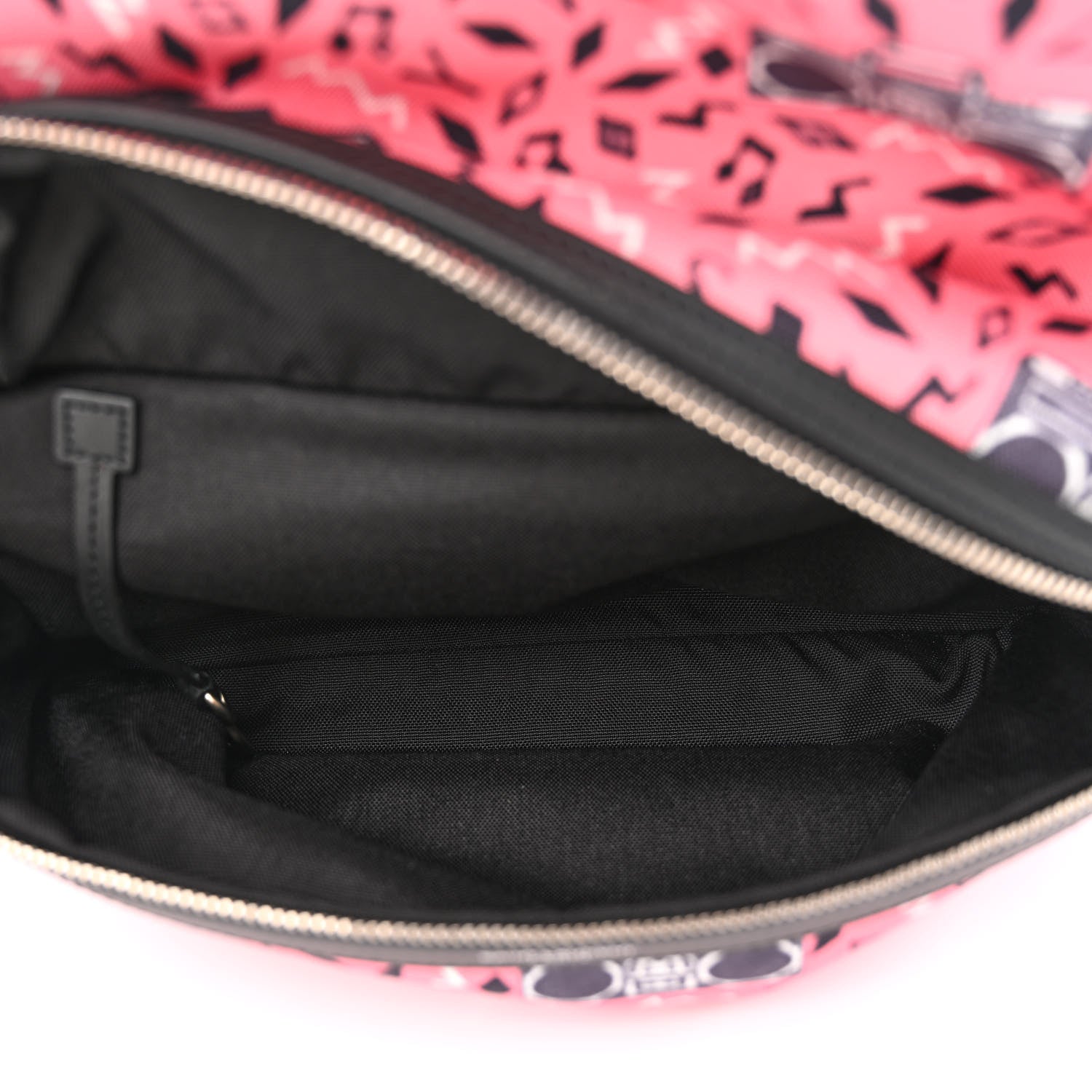 Saint Laurent Canvas Radio Print City Backpack Pink 6 of 11