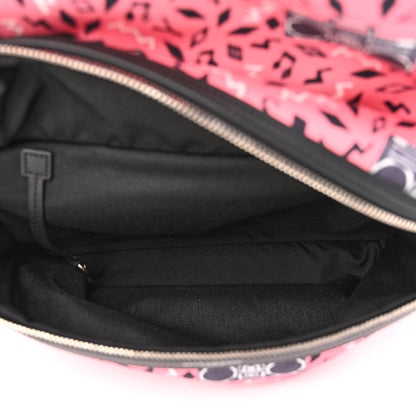 Saint Laurent Canvas Radio Print City Backpack Pink 6 of 11