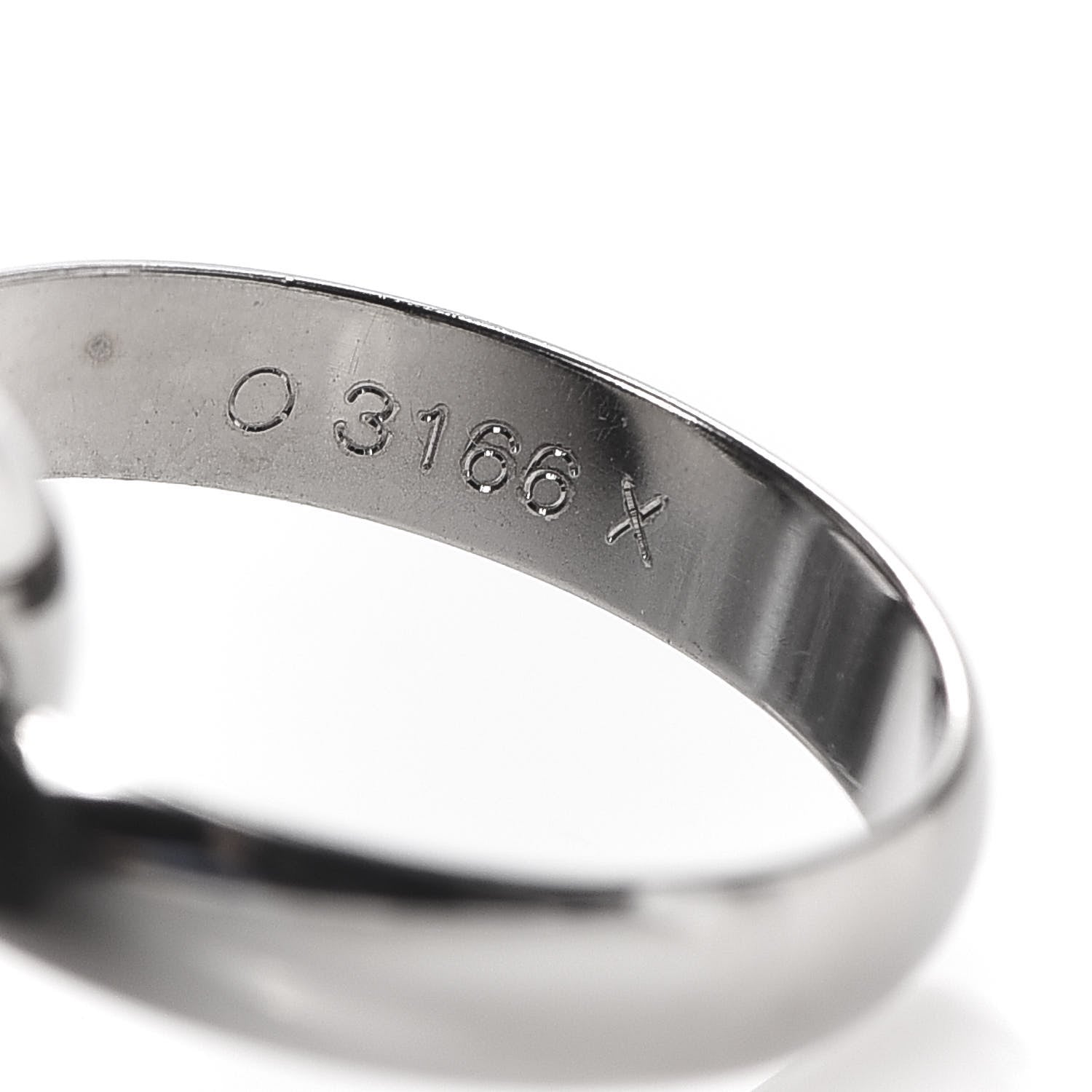 Cartier 18K White Gold Classic Trinity Ring 46 3.75 4 of 7