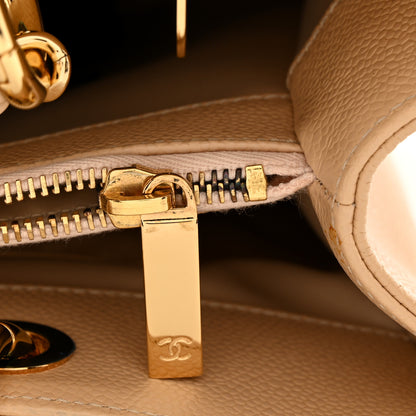 Chanel Caviar Quilted Grand Shopping Tote GST Beige 15 of 16