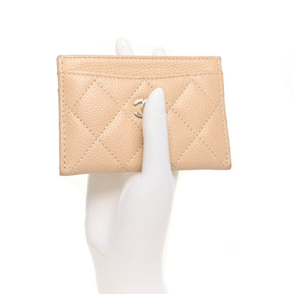 Chanel Caviar Quilted Card Holder Beige 2 of 10