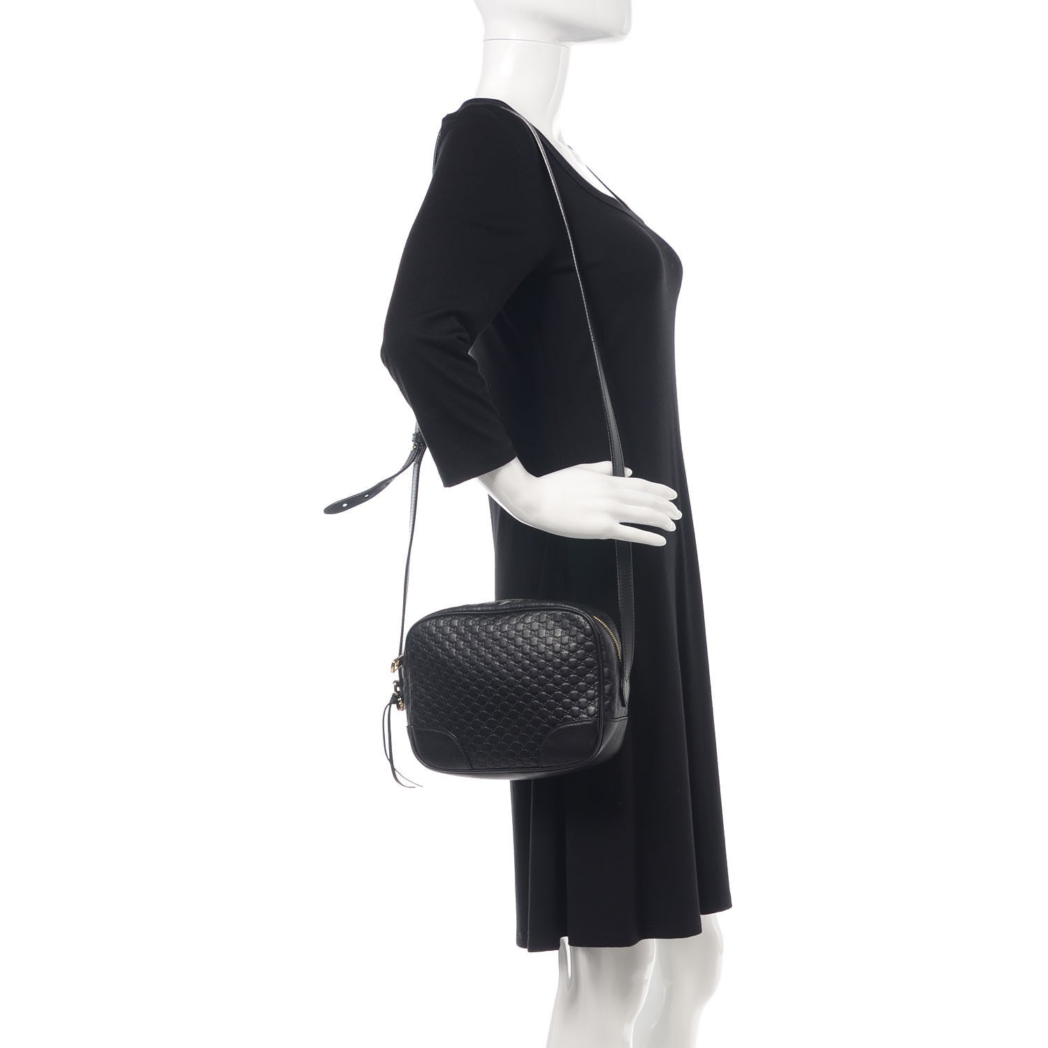 Gucci Microguccissima Mini Bree Messenger Bag Black 2 of 14