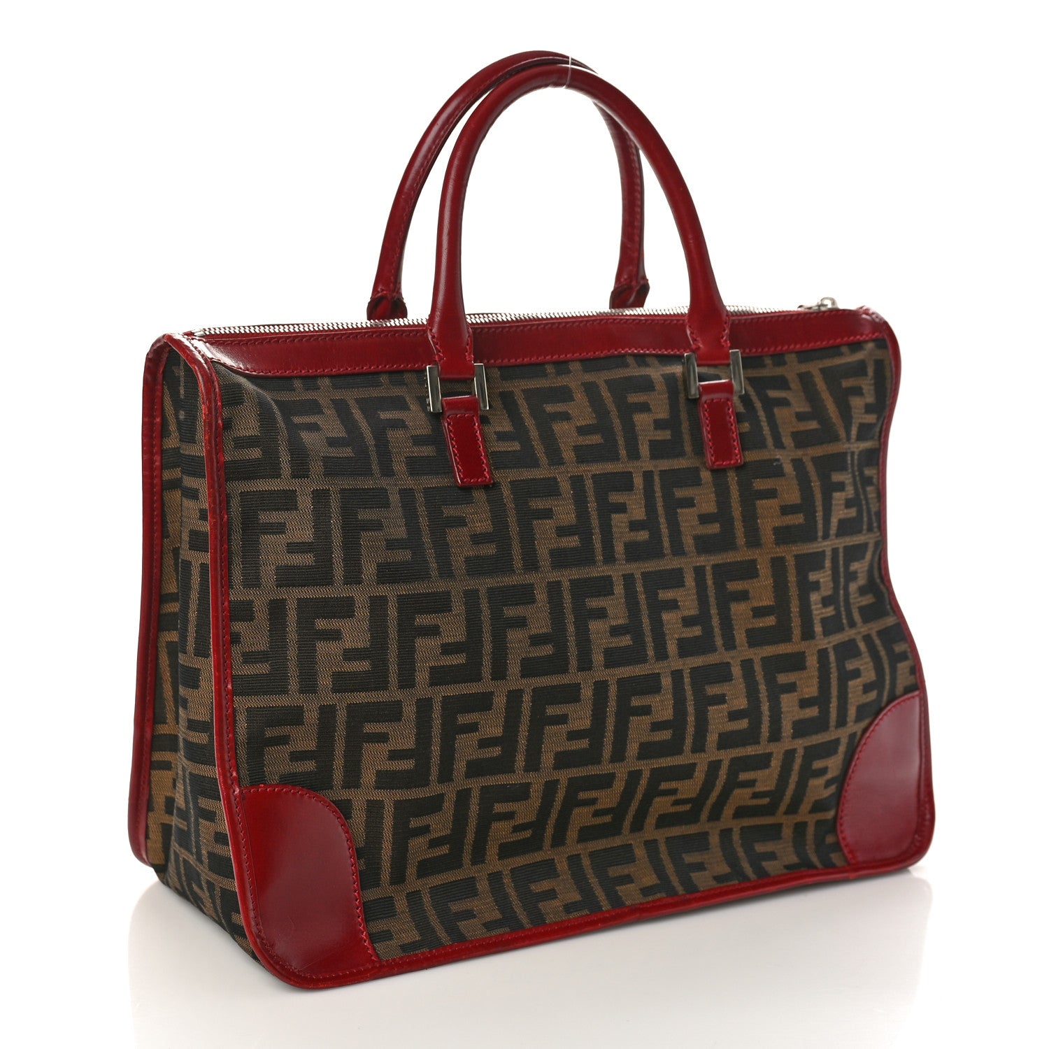 Fendi Zucca Tote Tobacco Red 3 of 13