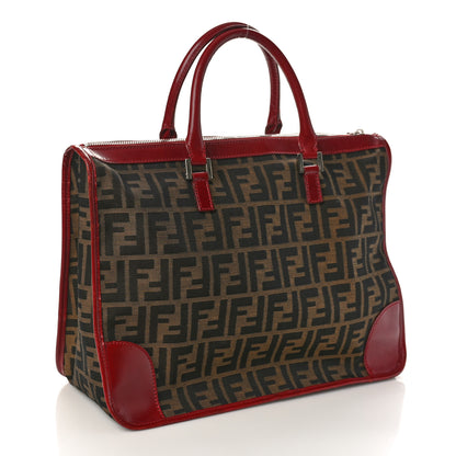 Fendi Zucca Tote Tobacco Red 3 of 13