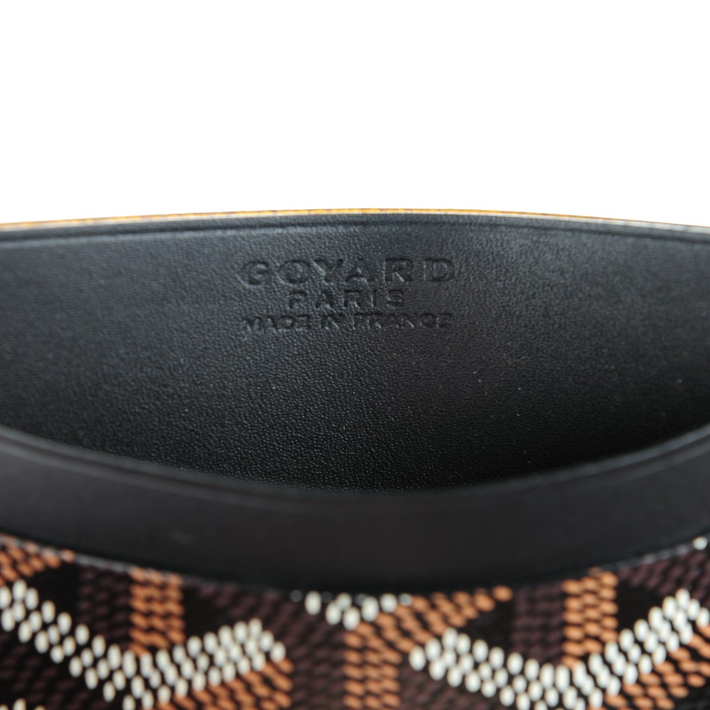 Goyardine Saint Sulpice Card Holder Black