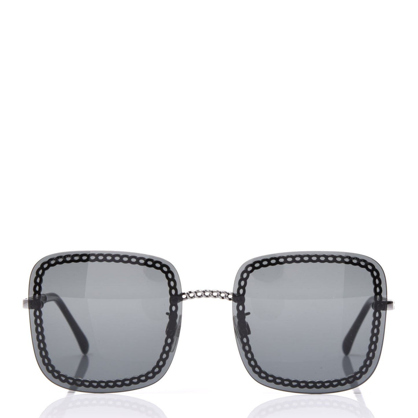 Square Removable Chain Sunglasses 4244 Grey