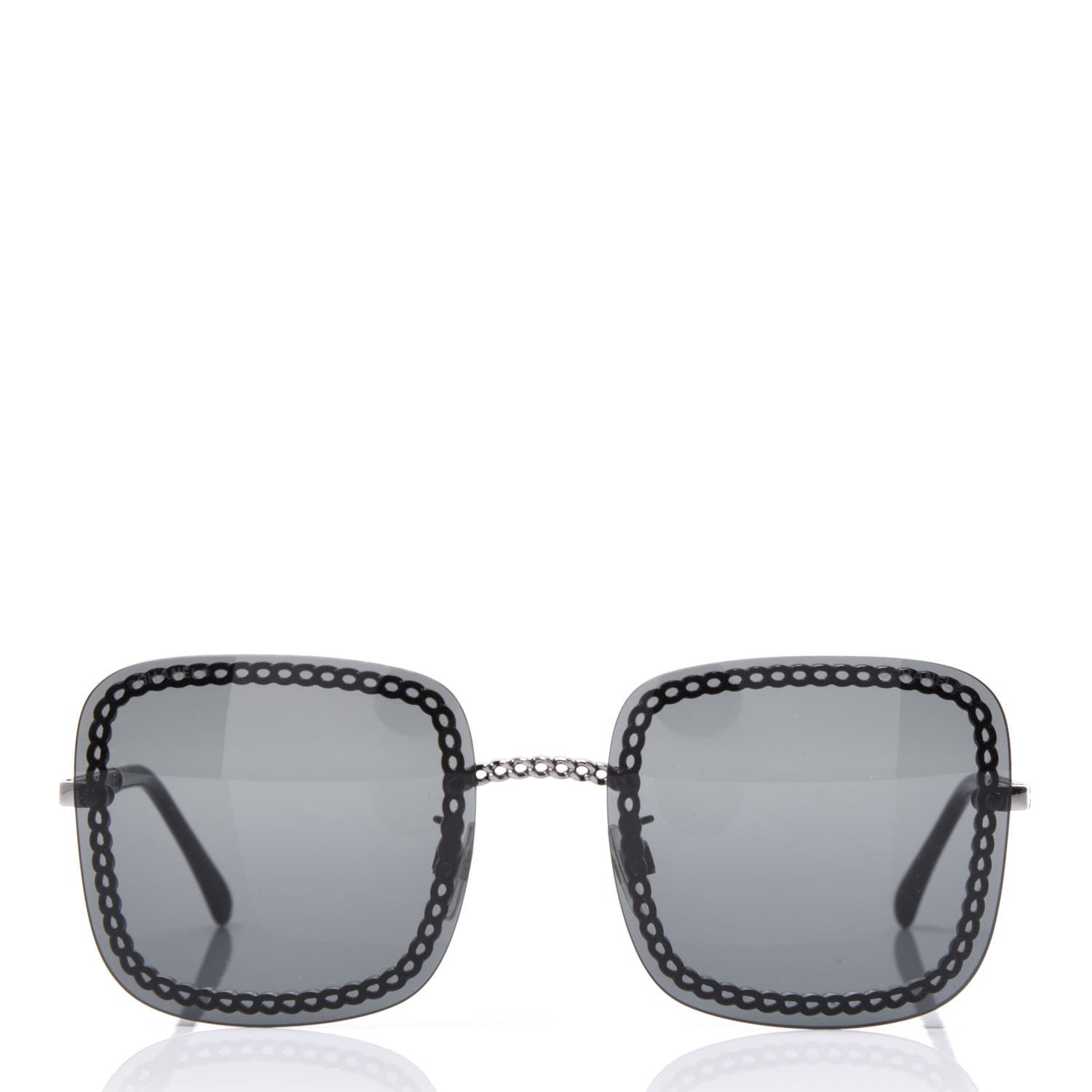 Chanel Square Removable Chain Sunglasses 4244 Grey 2 of 7