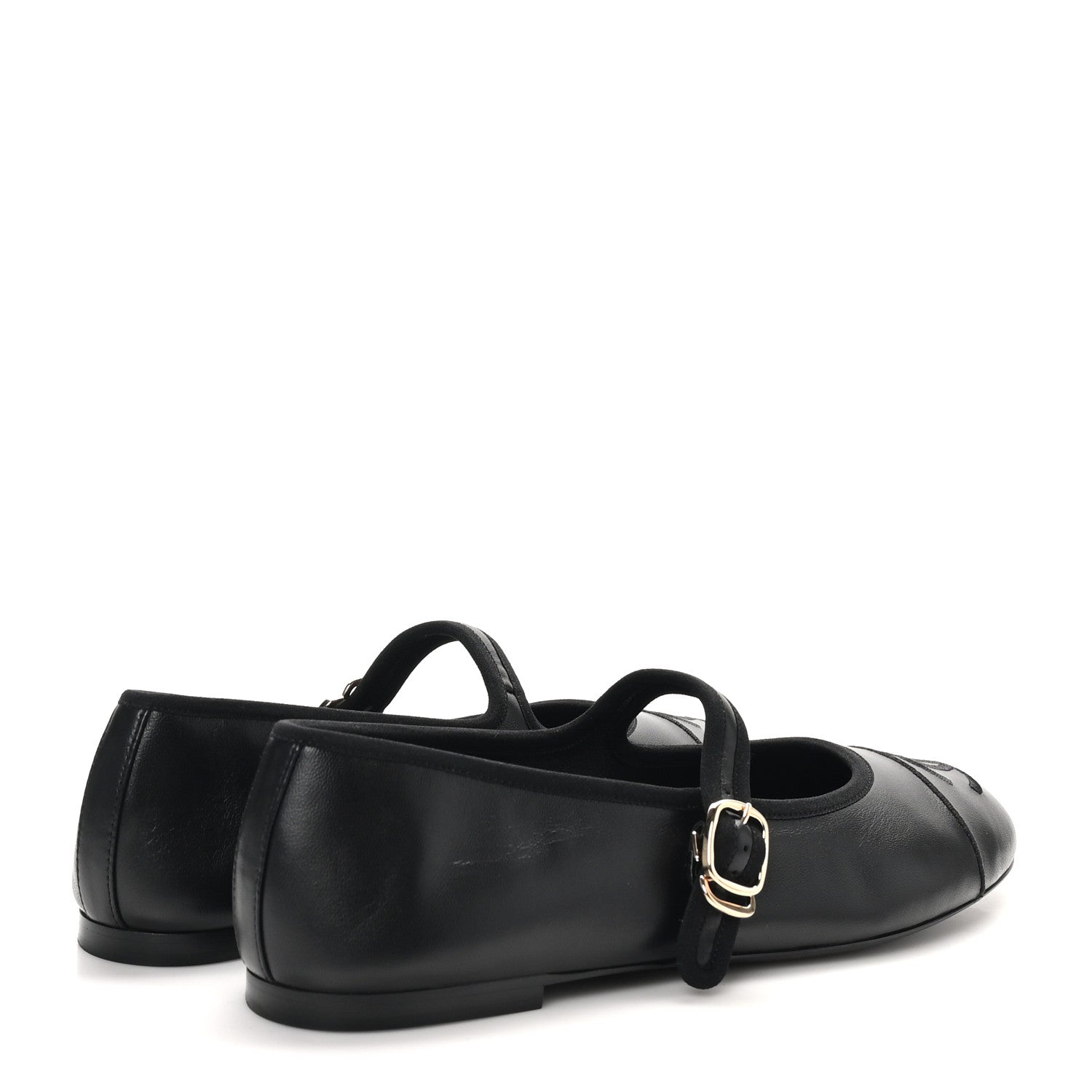 Chanel Lambskin Mary Jane Flats 42 Black 5 of 9