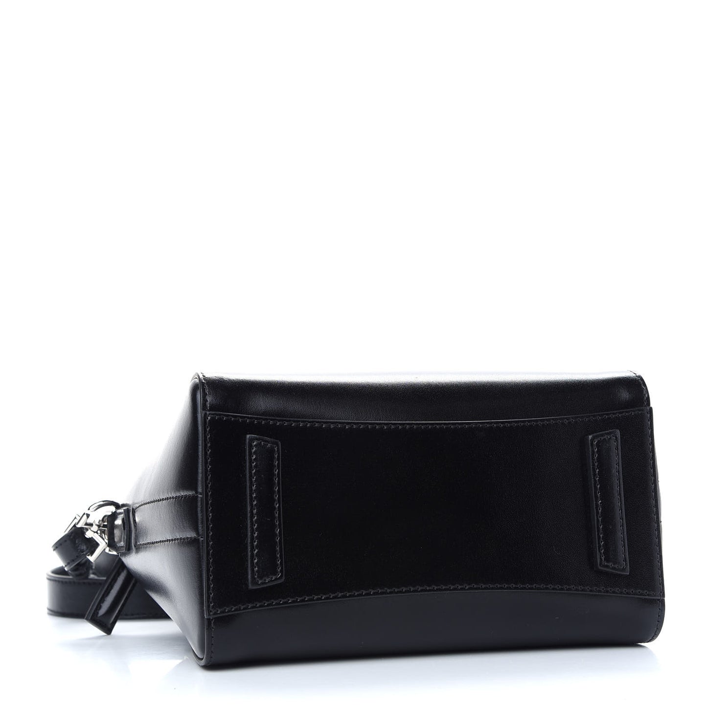 Shiny Lord Calfskin Mini Antigona Black