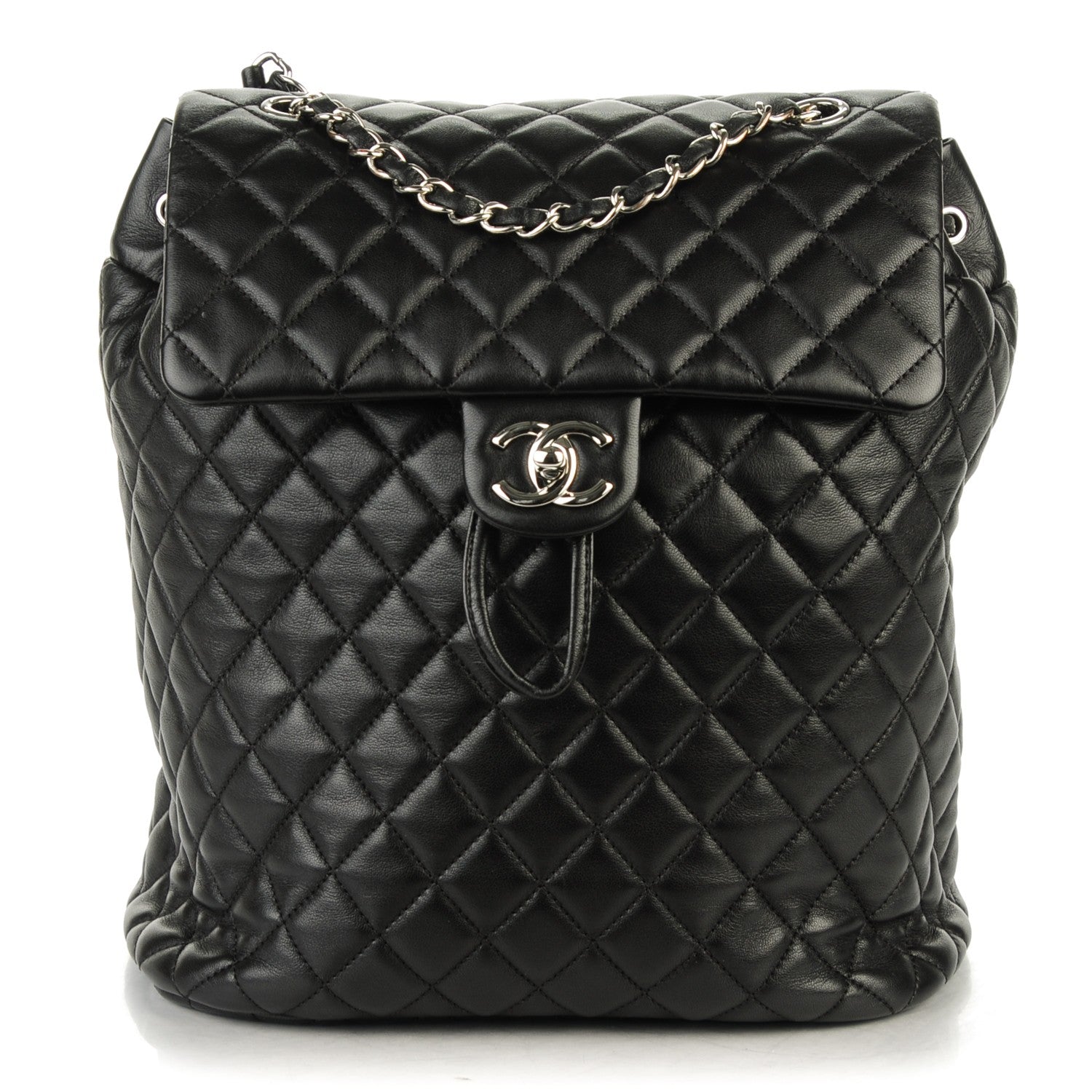 Chanel Lambskin Quilted Large Urban Spirit Backpack Black 1 of 7