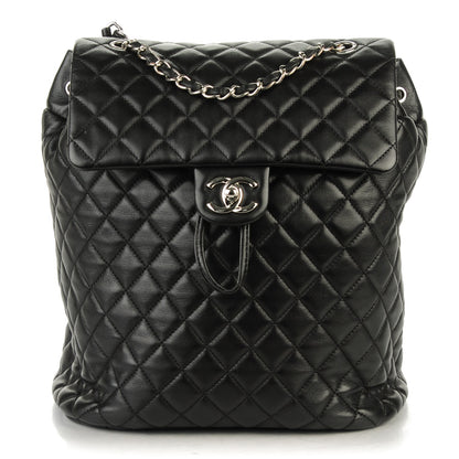 Chanel Lambskin Quilted Large Urban Spirit Backpack Black 1 of 7