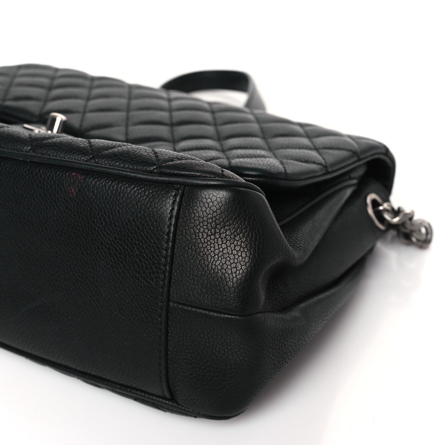 Chanel Caviar Quilted Medium Rock In Rome Single Flap Black 8 of 9