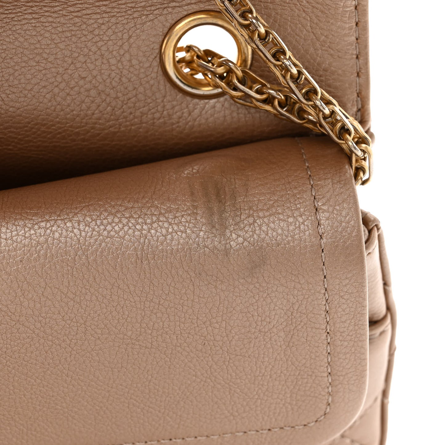 Metallic Calfskin Quilted 2.55 Reissue 226 Flap Dark Gold