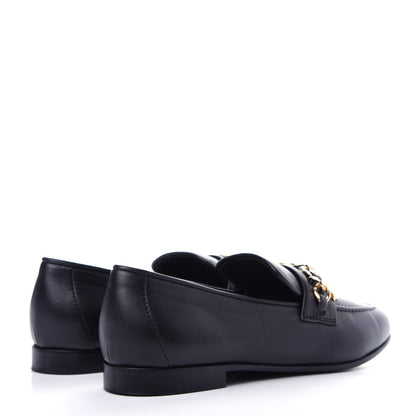 Chanel Lambskin CC Chain Loafers 38 Black 4 of 11