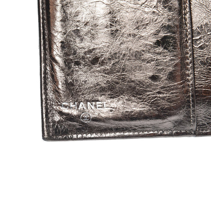 Chanel Metallic Aged Calfskin Quilted Reissue Long Flap Wallet Silver 6 of 13
