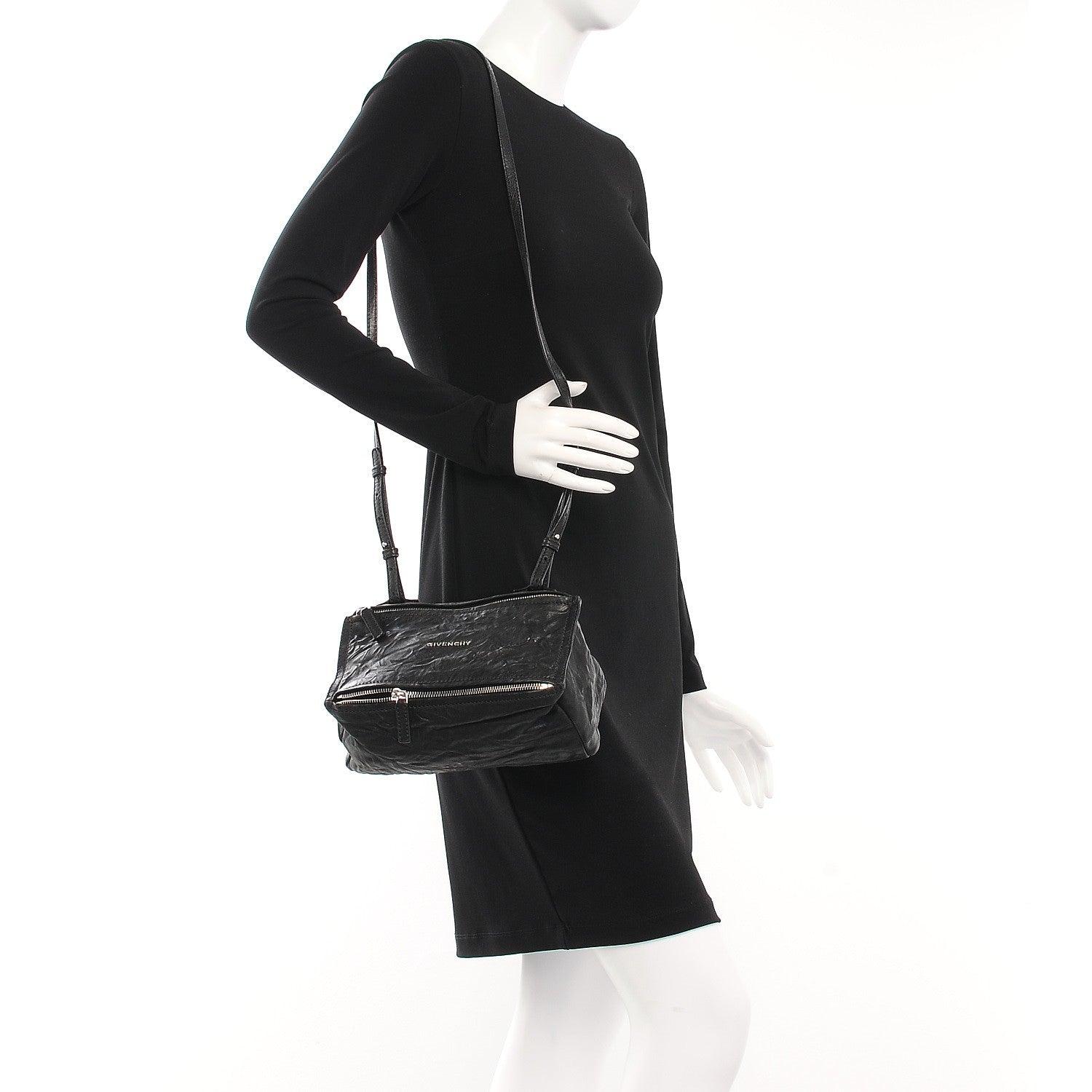 Givenchy Tumbled Sheepskin Mini Pandora Black 2 of 11