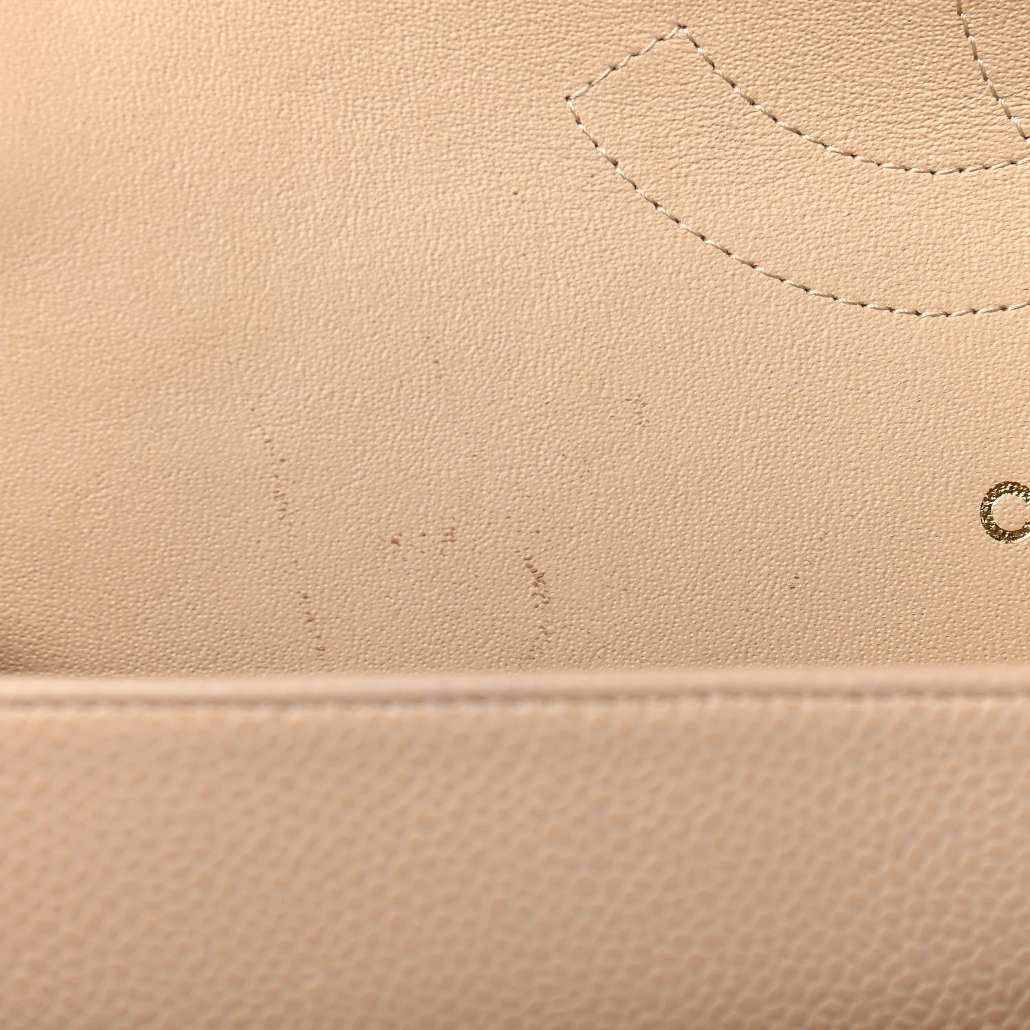 Chanel Caviar Quilted Jumbo Double Flap Beige Clair 12 of 12