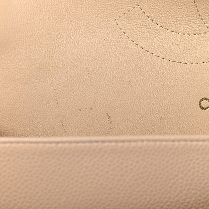 Chanel Caviar Quilted Jumbo Double Flap Beige Clair 12 of 12