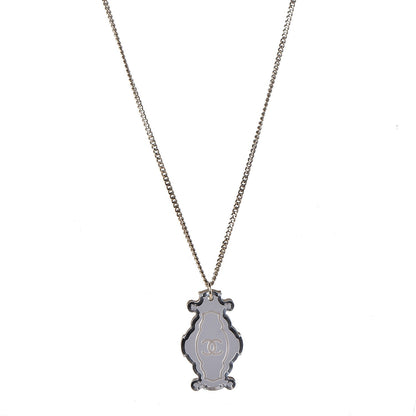 Chanel Mirror CC Pendant Necklace Gold 1 of 6