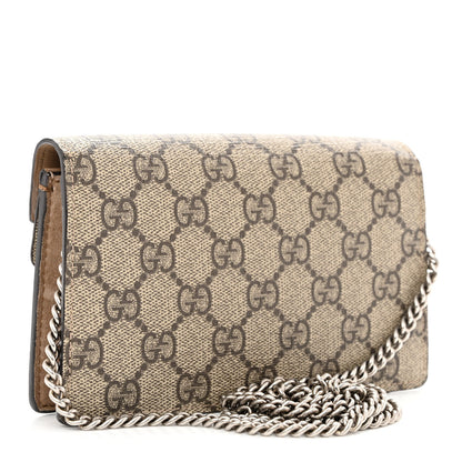 Gucci GG Supreme Monogram Super Mini Dionysus Shoulder Bag Taupe 3 of 10