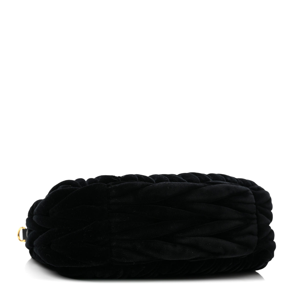 Miu Miu Velluto Matelasse Small Wander Hobo Black 4 of 11