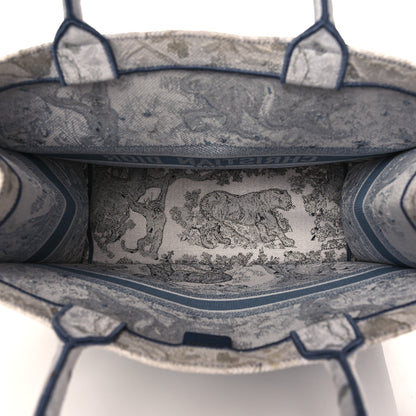 Christian Dior Gradient Canvas Embroidered Large Dioriviera Toile De Jouy Book Tote Blue 5 of 10