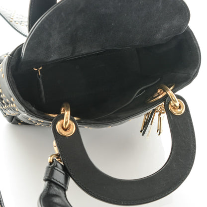 Christian Dior Lambskin Studded Mini Supple Lady Dior Black 5 of 6