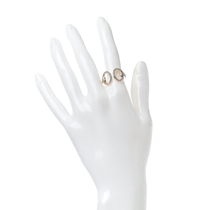 Hermes 18K Rose Gold Diamond Nausicaa Ring 52 6 2 of 8