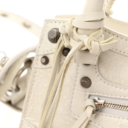 Balenciaga Agneau Arena Neo Cagole Handbag XS Optic White 13 of 14