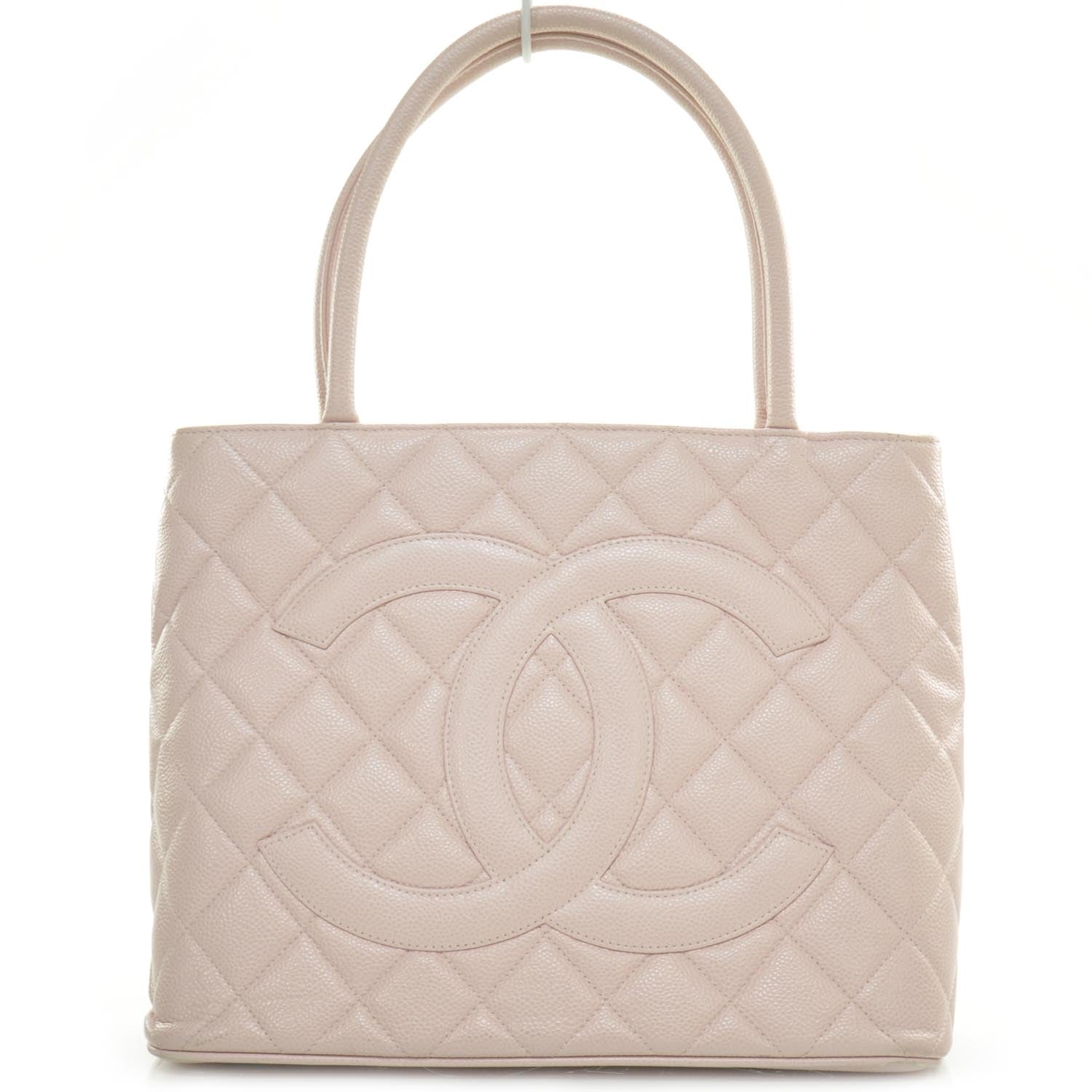 Chanel Caviar Medallion CC Tote Light Pink 1 of 10