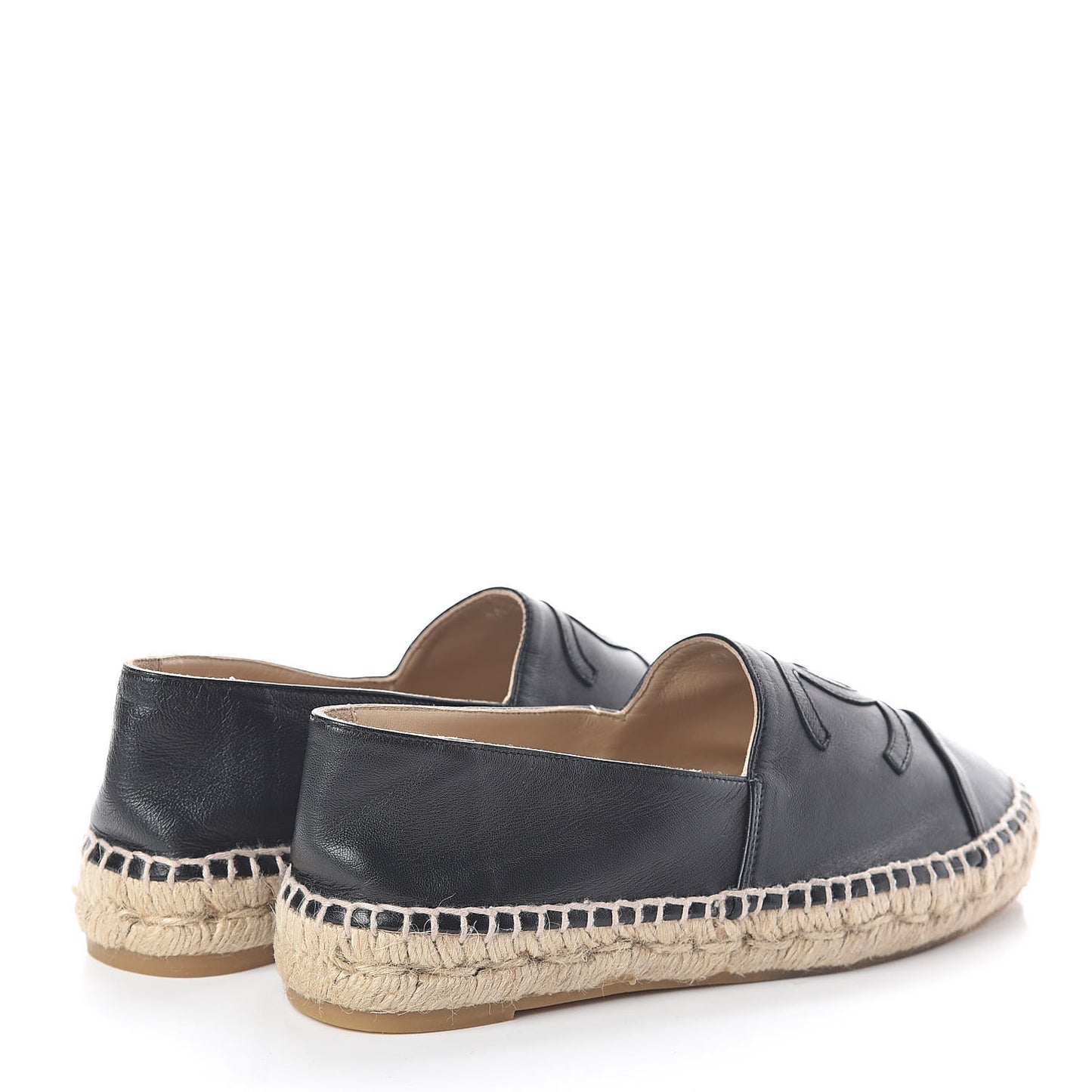 Lambskin CC Espadrilles 36 Black