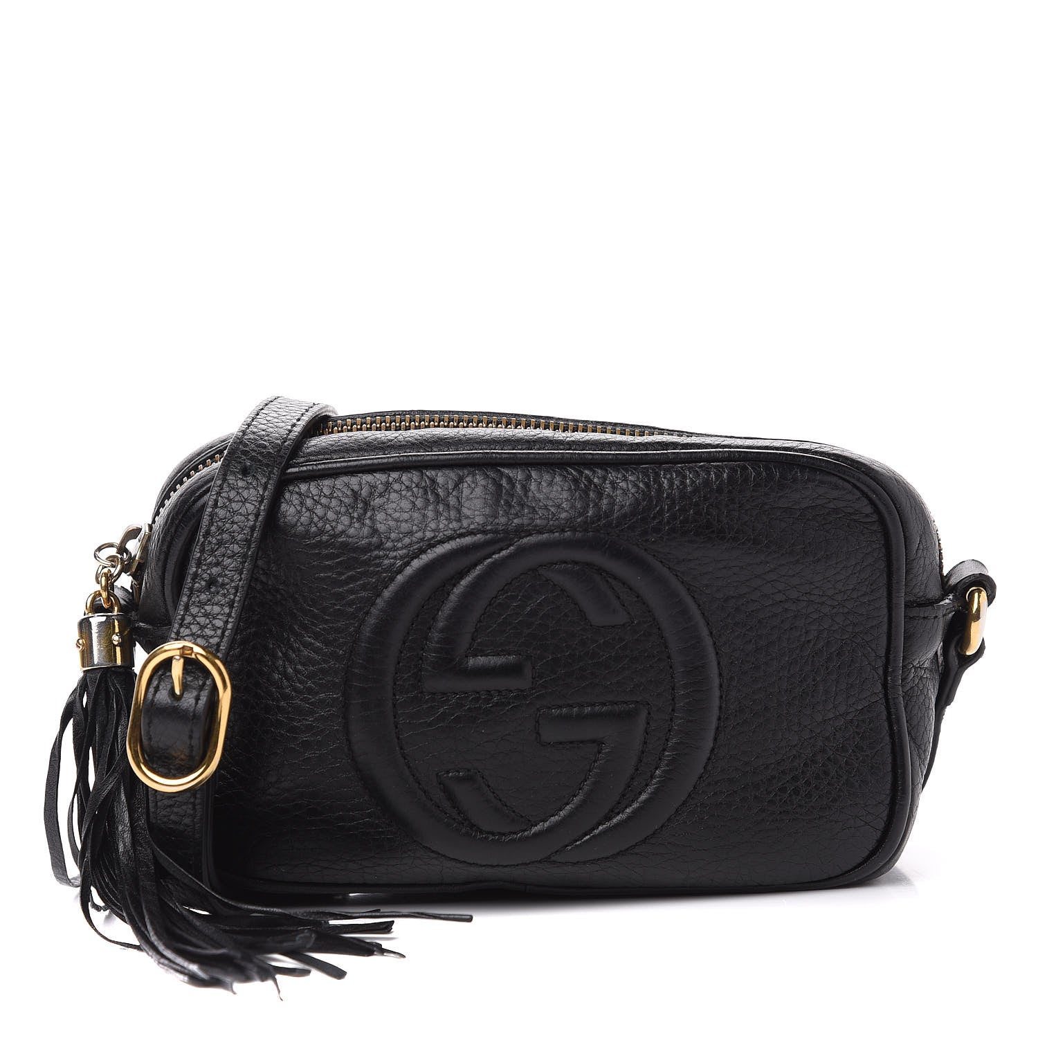 Gucci Pebbled Calfskin Mini Soho Disco Bag Black 1 of 11