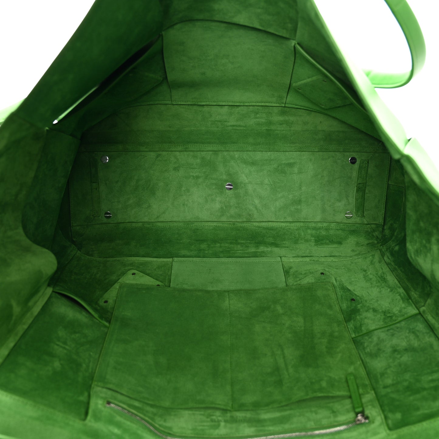 Calfskin Maxi Intrecciato Large Arco Lawn