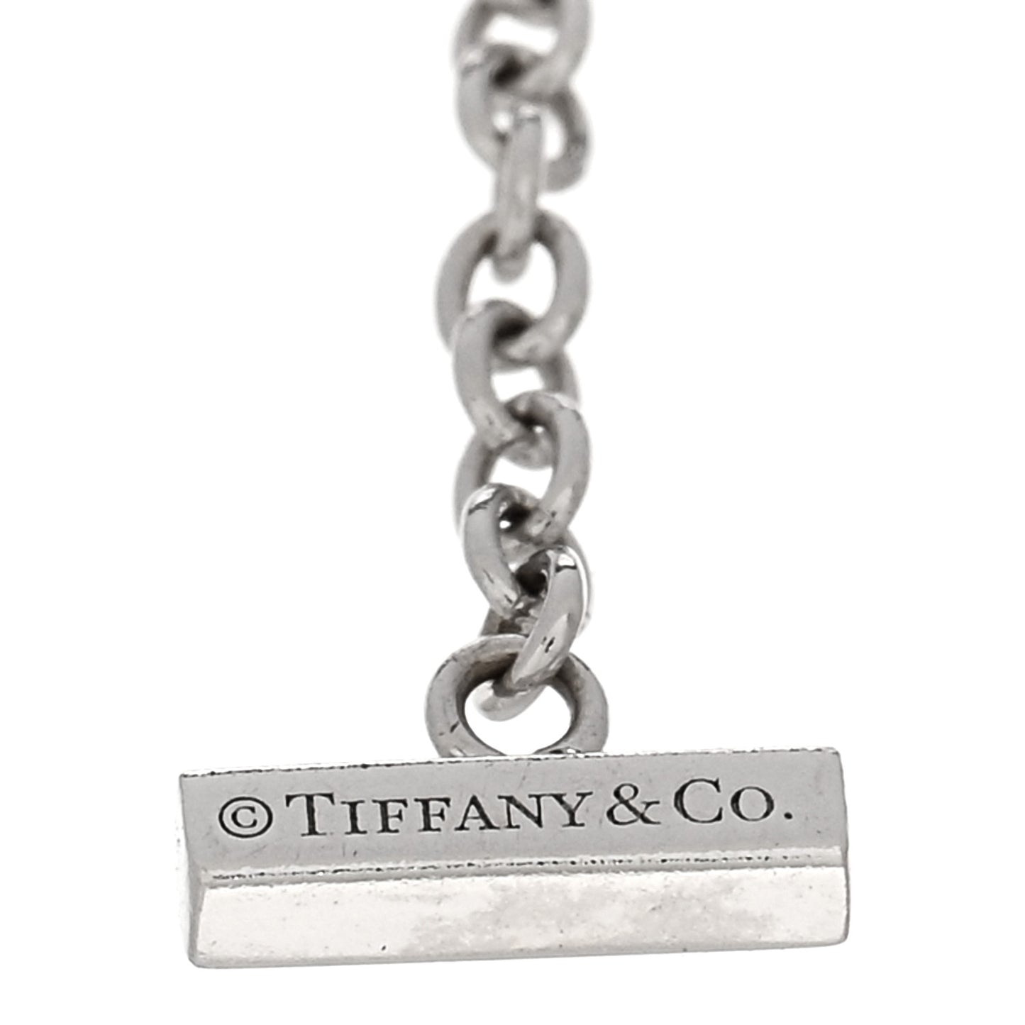 18K White Gold Diamond T Smile Bracelet