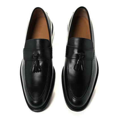 Louis Vuitton Calfskin Mens Tassle Loafers 8.5 Black 5 of 12