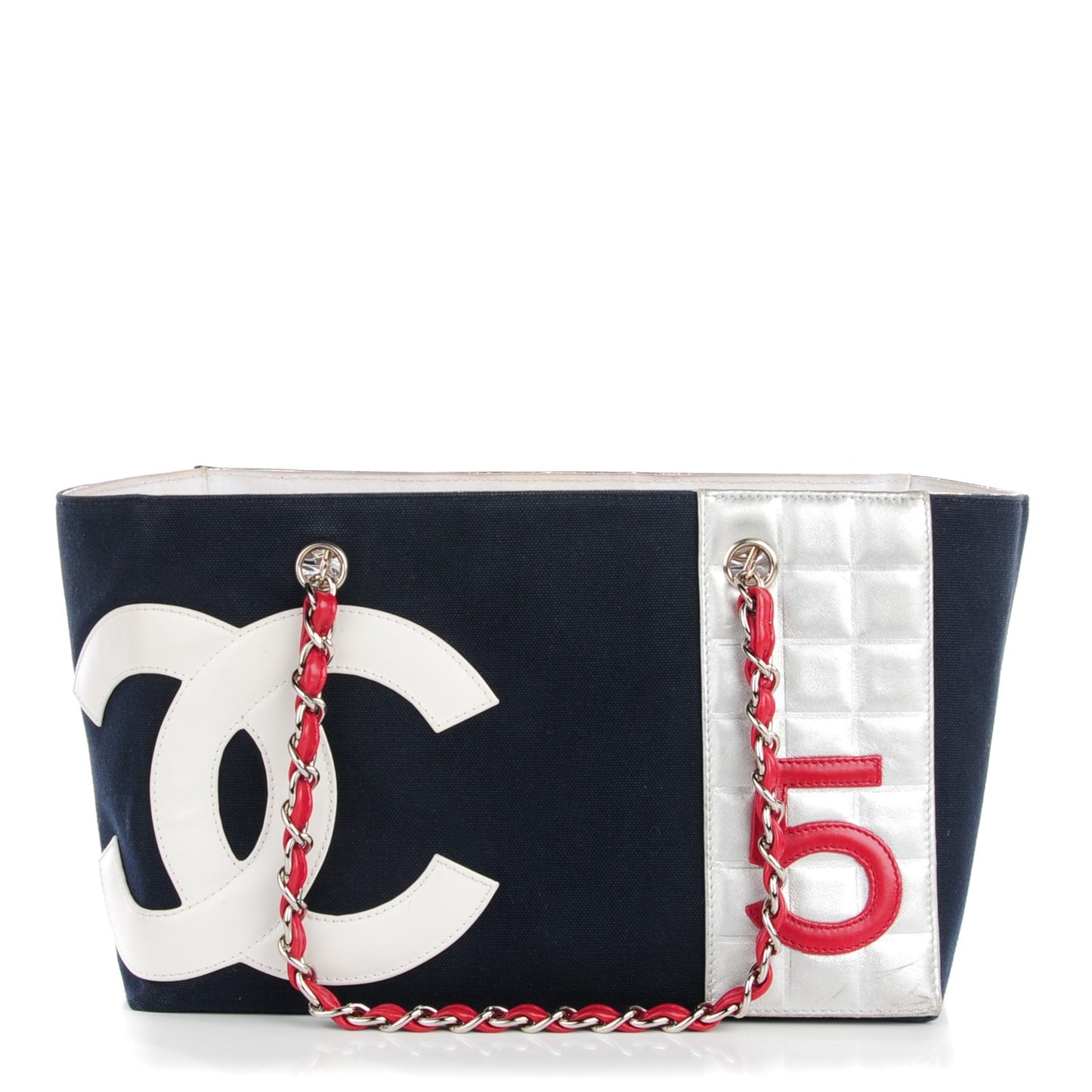 Canvas Foil Quilted N°5 Shopping Tote