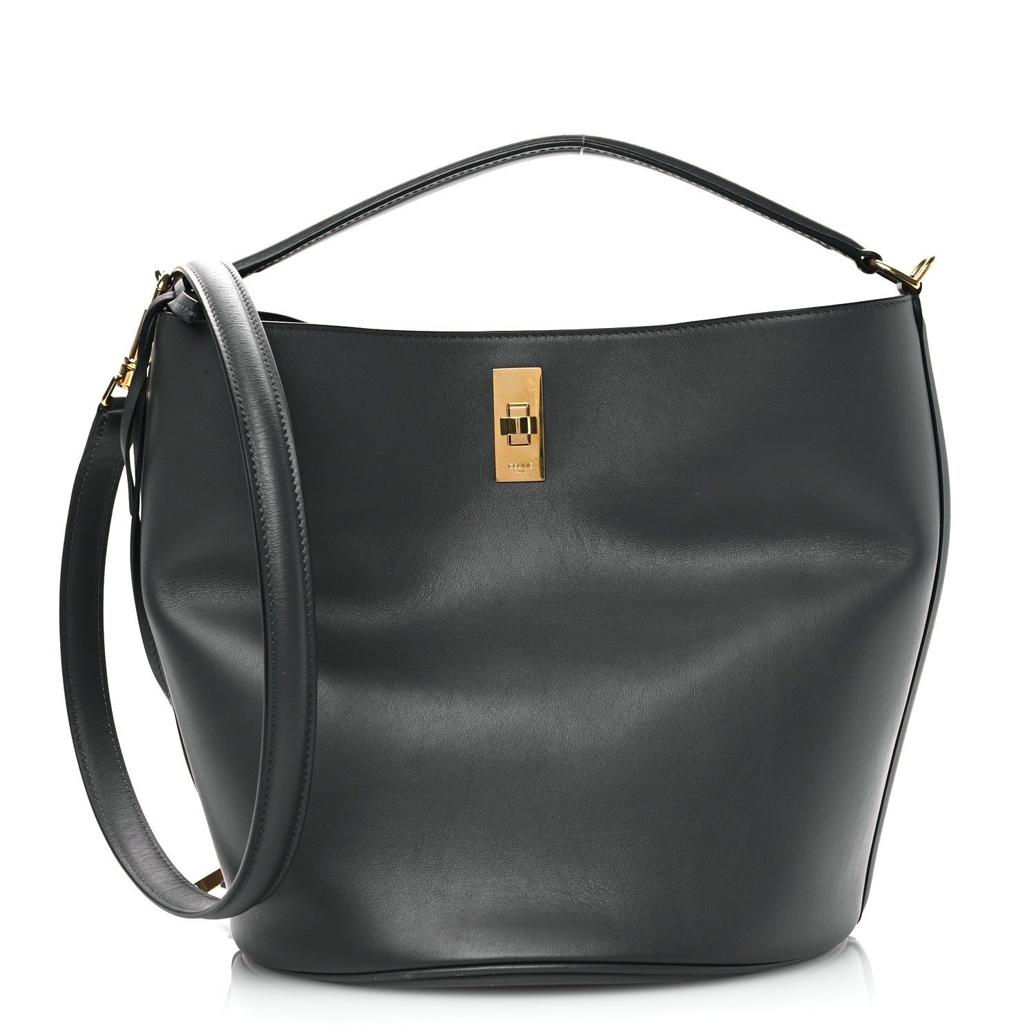 Celine Smooth Calfskin Bucket 16 Bag Grey 1 of 11