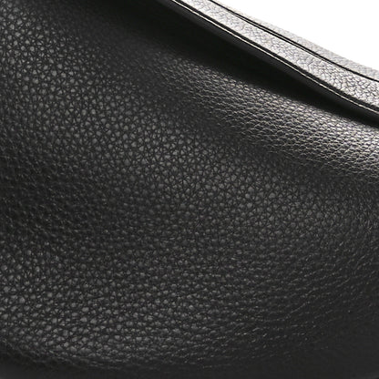 The Row Grained Calfskin Large Slouchy Banana Bag Black 8 of 10